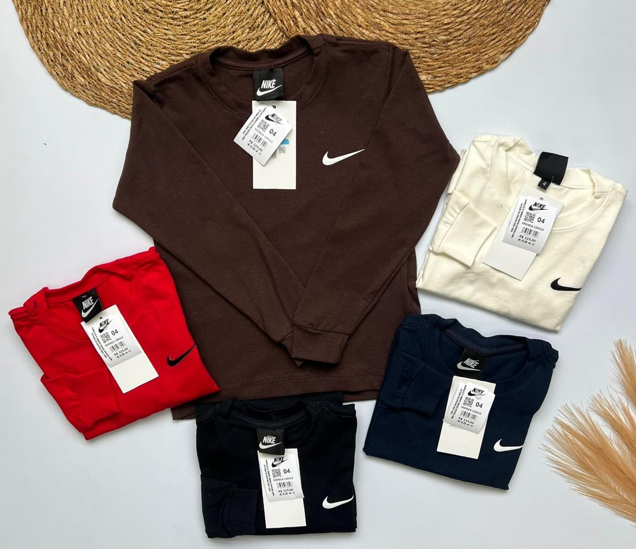 Camiseta manga longa algodão - Nike