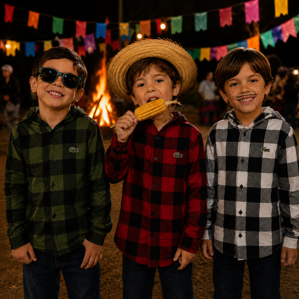 Camisa flanelada - Lacoste