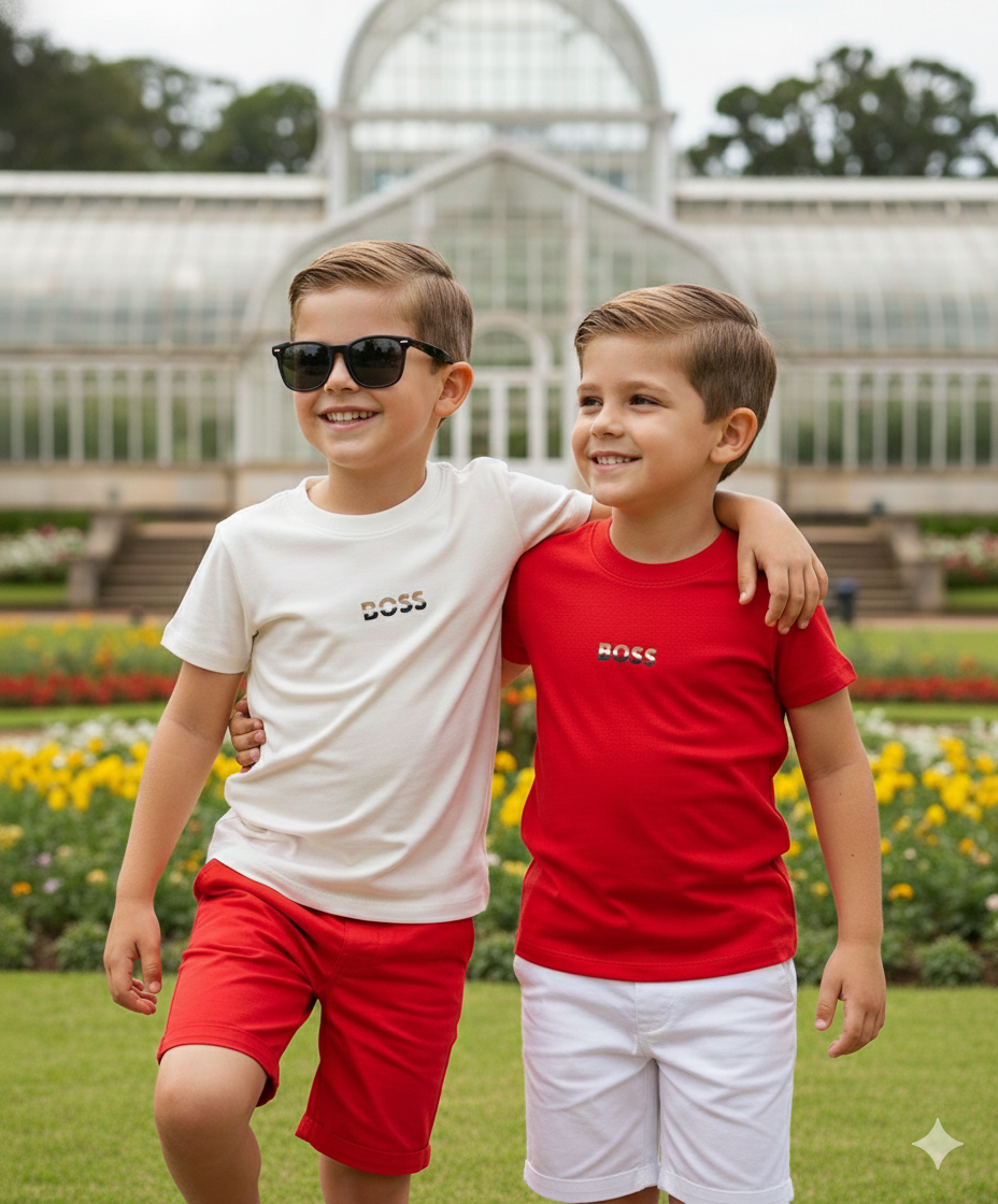 Camiseta algodão com elastano - Boss