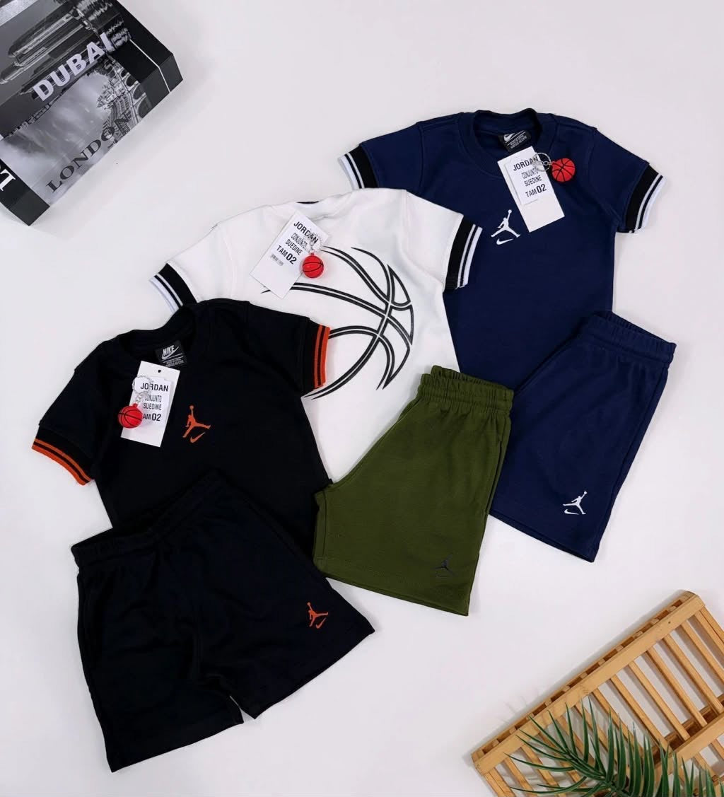 Conjunto suedine estampado nas costas - Jordan