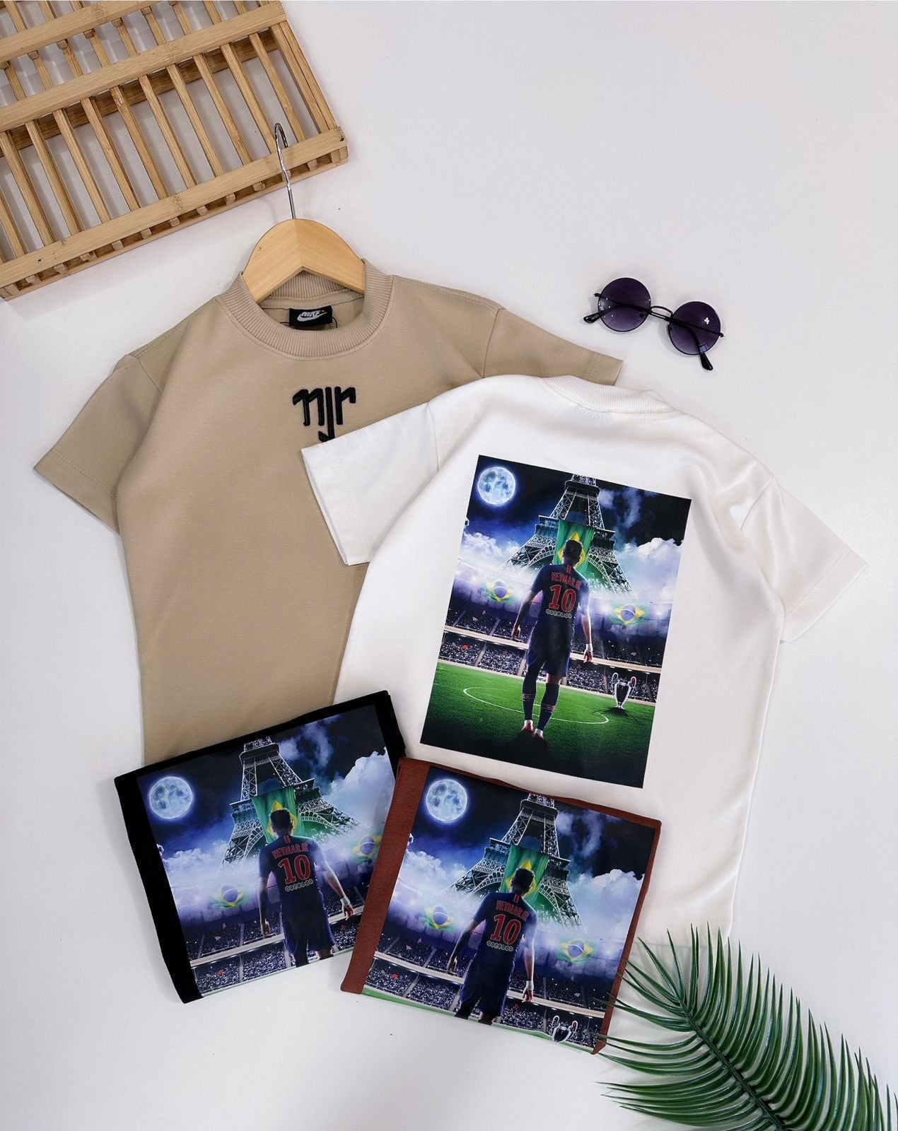 Camiseta suedine bordada na frente e estampada nas costas - Neymar x Nike