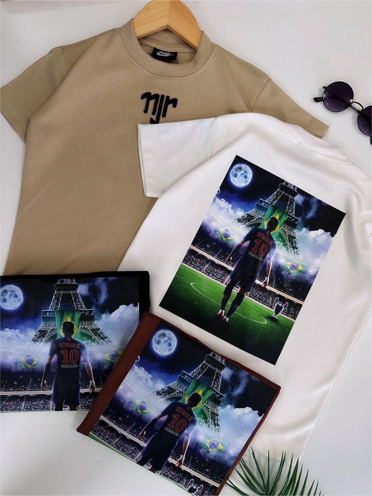 Camiseta suedine bordada na frente e estampada nas costas - Neymar x Nike