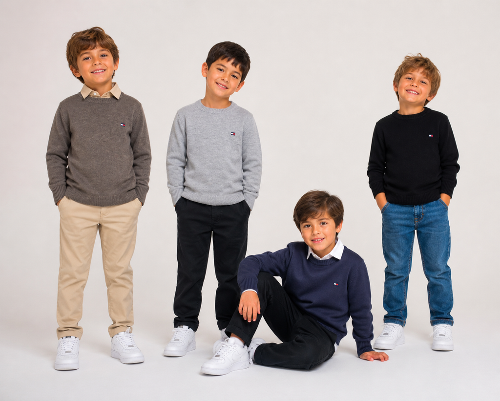 Sueter modal importado com detalhe bordado - Tommy Hilfiger