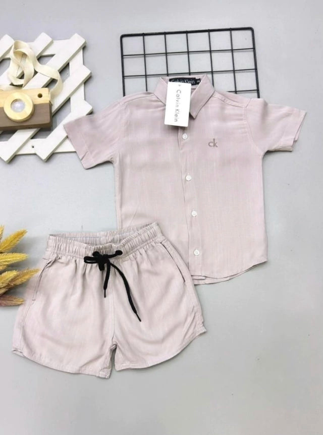 Conjunto mauricinho de visco-linho