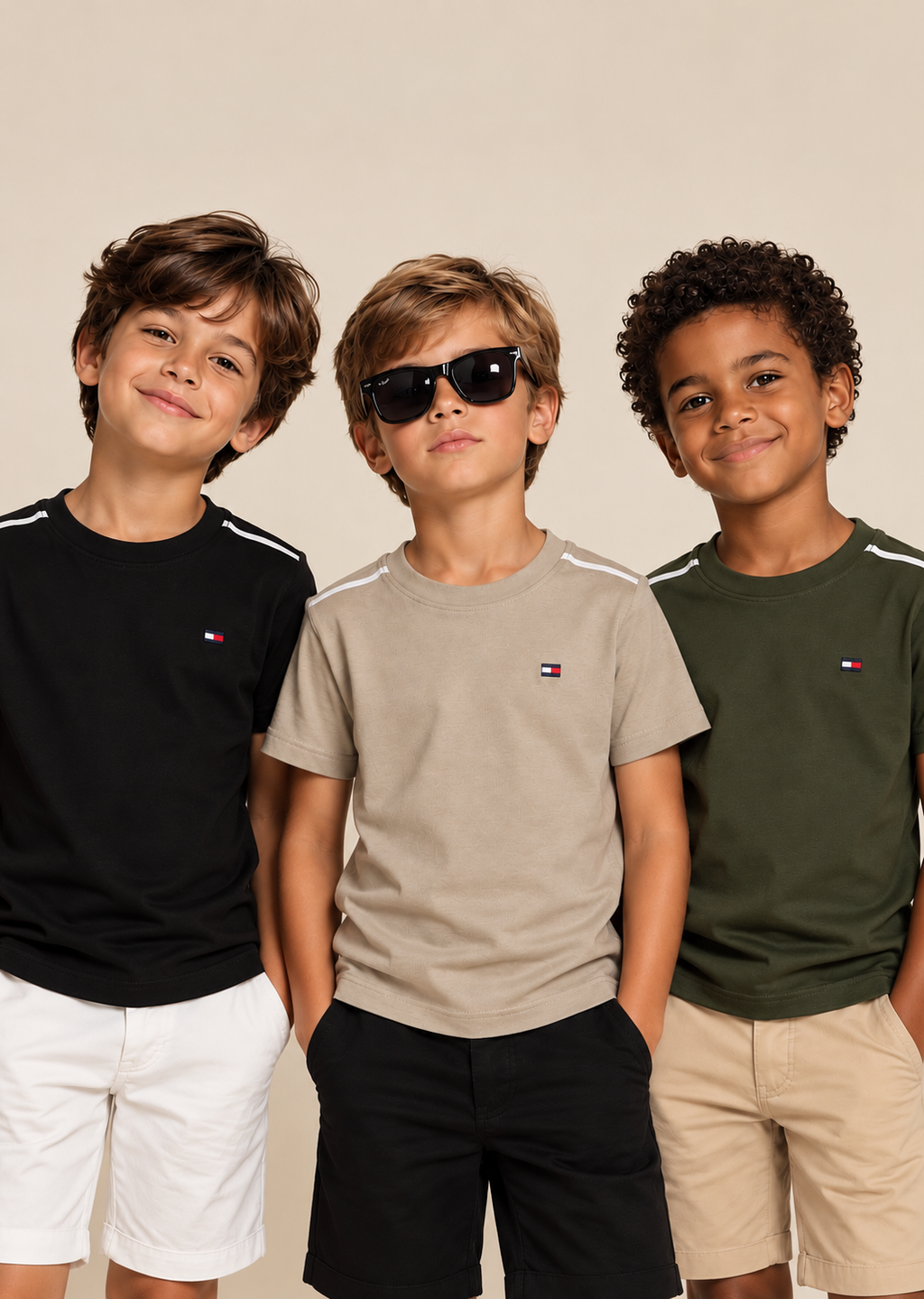 Camiseta manga curta bordada - Tommy