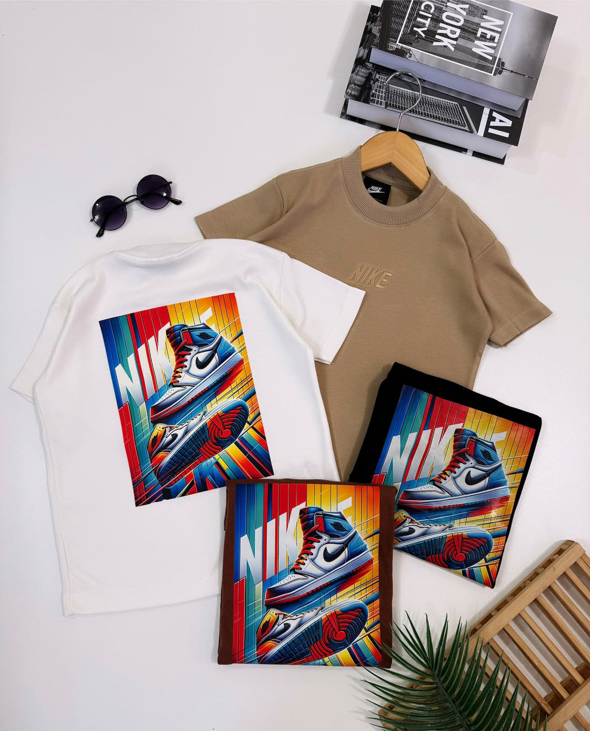 Camiseta suedine bordada na frente e estampada nas costas - Nike