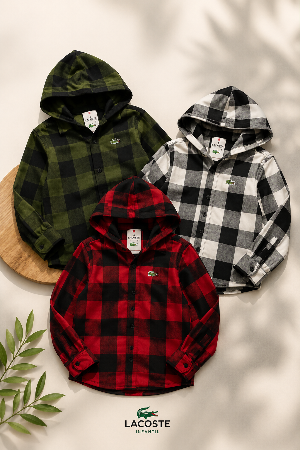 Camisa flanelada - Lacoste