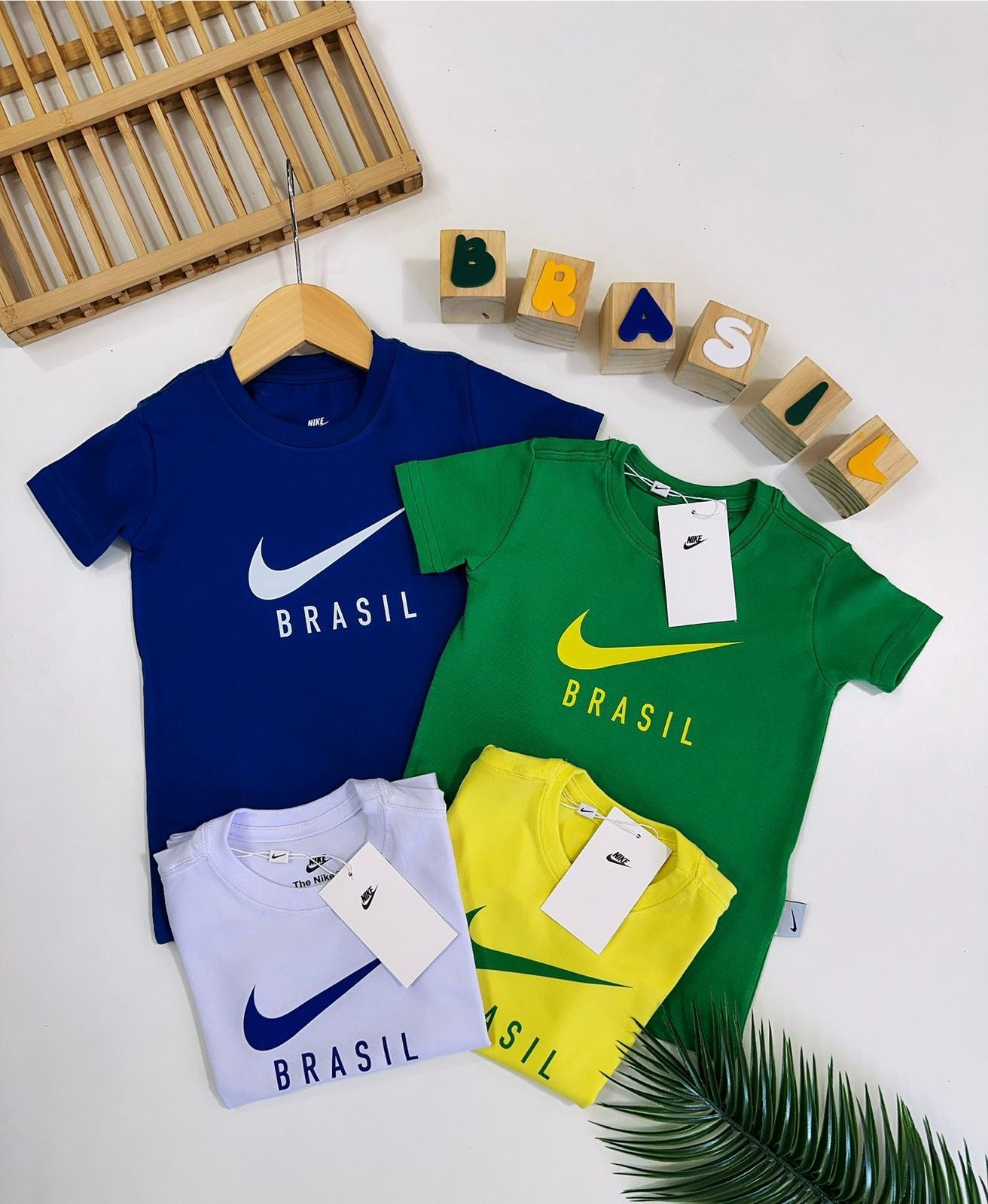 Camiseta algodão com elastano estampada - Nike x Brasil