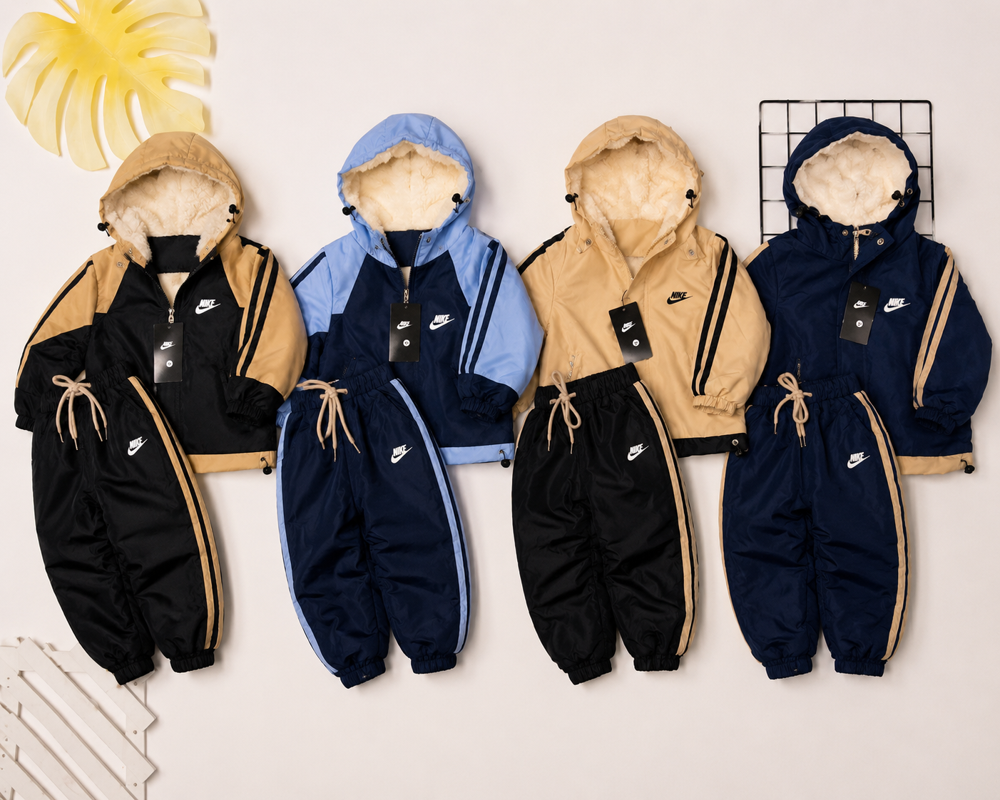 Conjunto de tactel todo peluciado por dentro - Nike