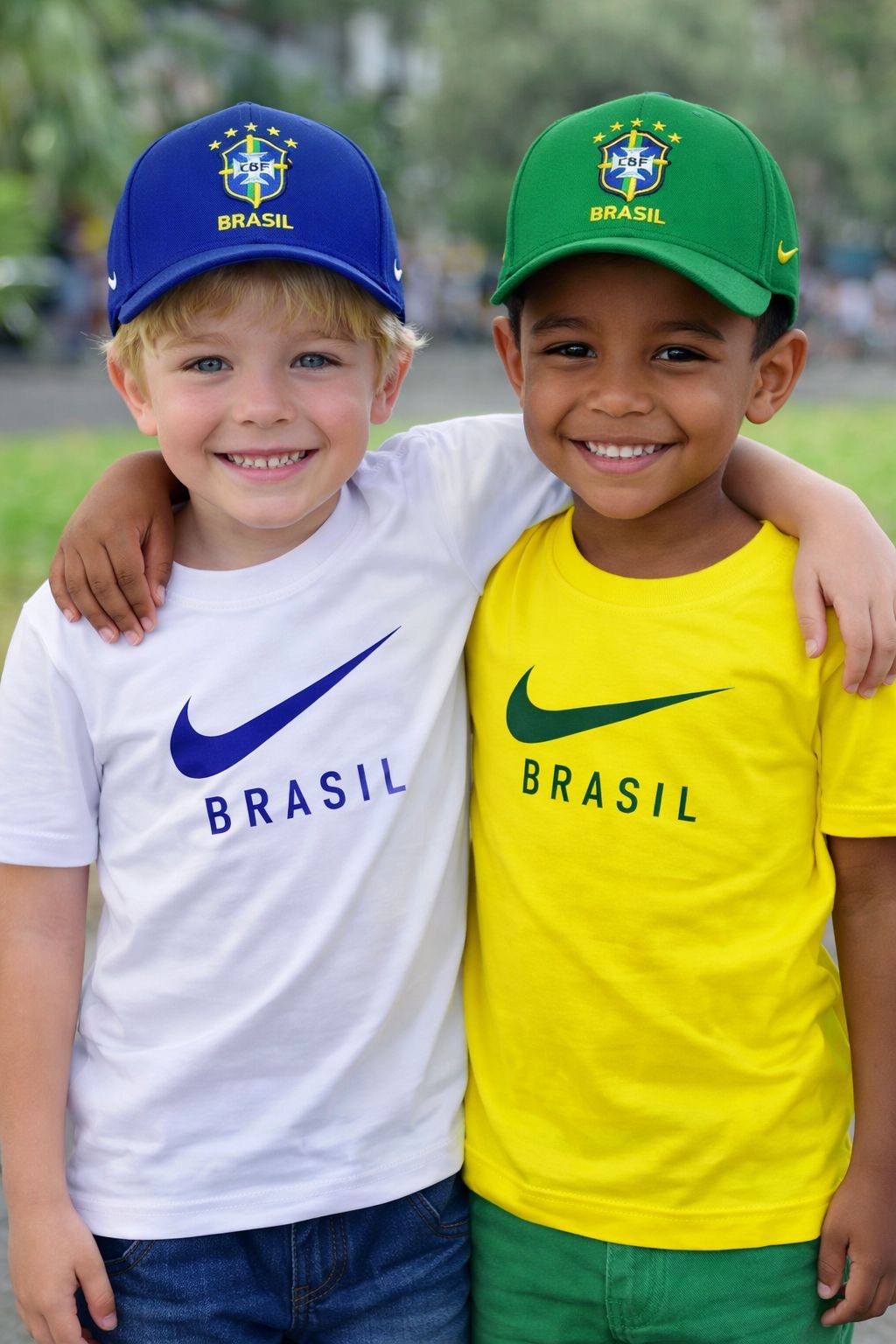 Camiseta algodão com elastano estampada - Nike x Brasil
