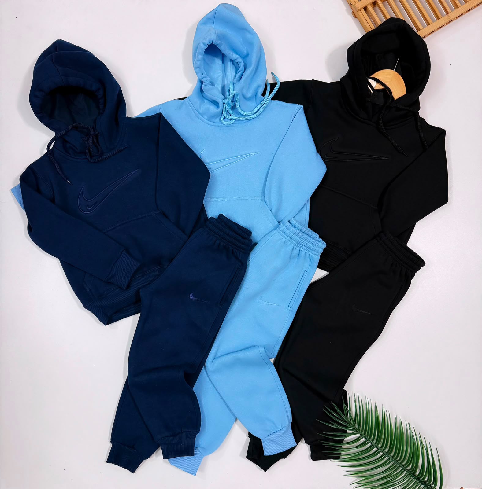 Conjunto de moletom 3 cabos bordado - Nike