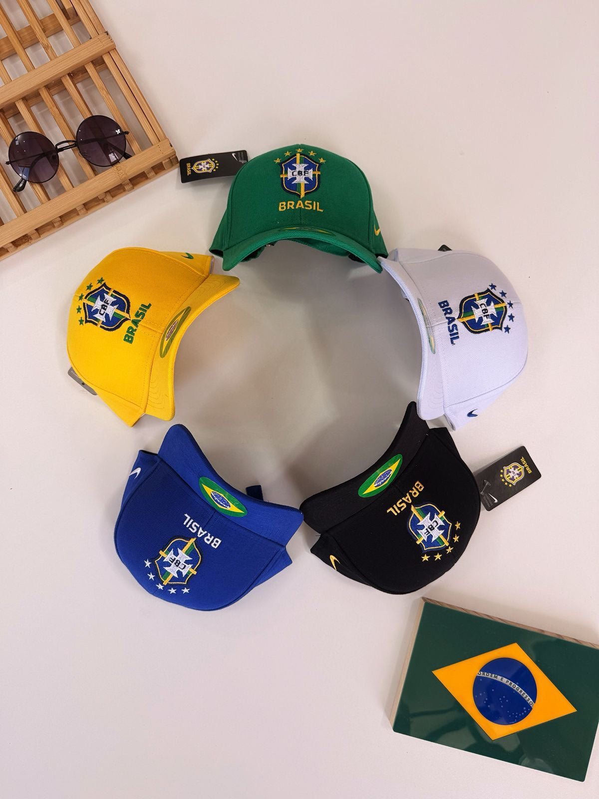 Boné infantil bordado - Nike x Brasil