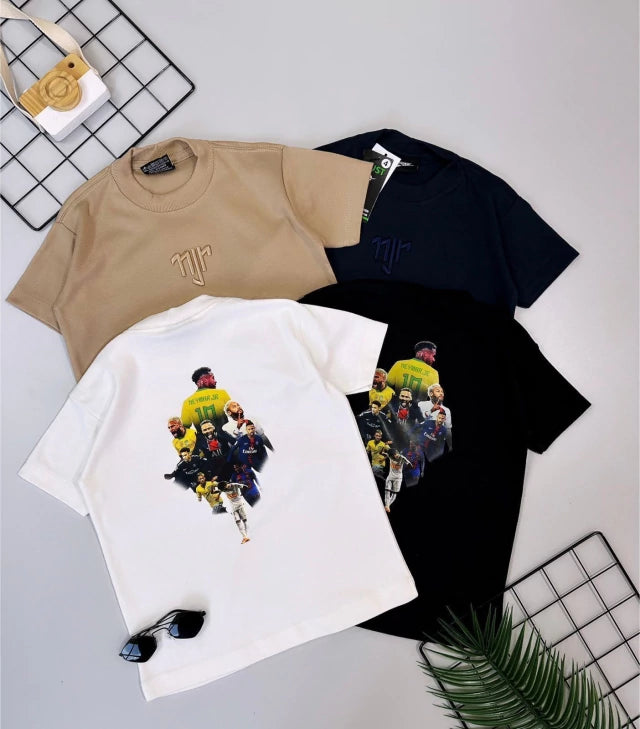 Camiseta suedine bordada na frente e estampada nas costas - Neymar x Nike