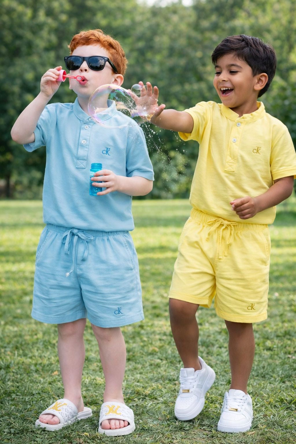 Conjunto mauricinho viscolinho com gola padre - Calvin Klein