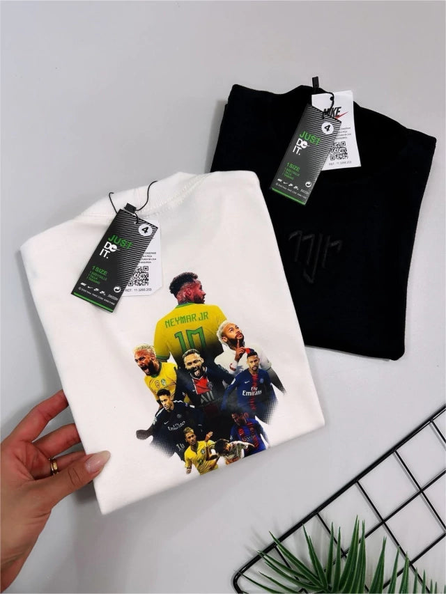 Camiseta suedine bordada na frente e estampada nas costas - Neymar x Nike