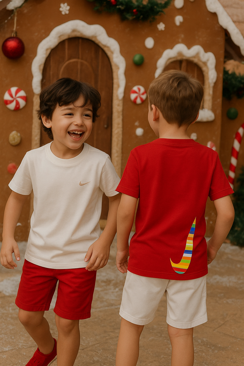 Camiseta suedine bordada na frente e estampada nas costas - Nike