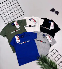Camiseta manga curta algodão com elastano - Tommy Hilfiger