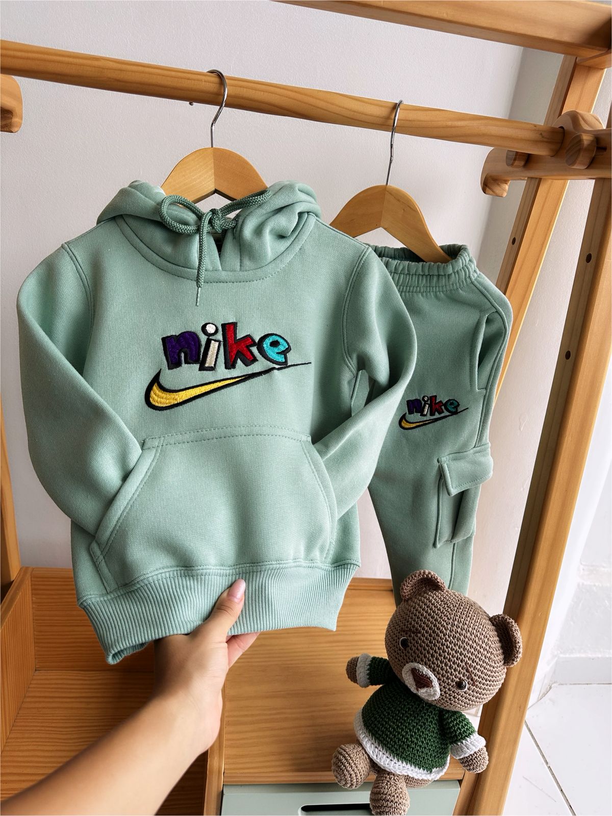 Conjunto de moletom três cabos bordado - Nike