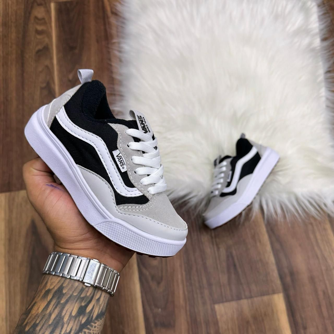 Tênis vans preto com cinza (26 ao 33)