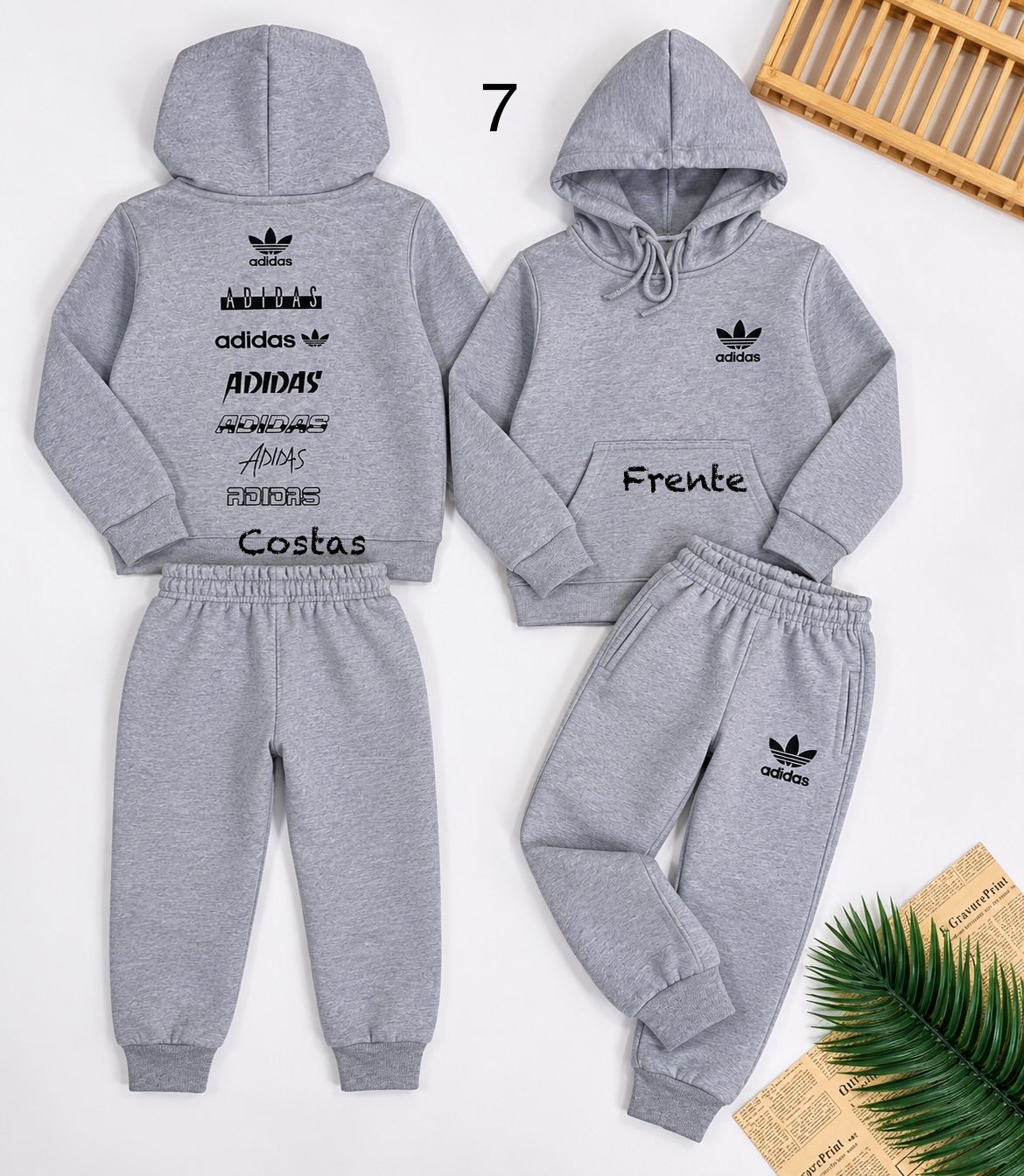 Conjunto de moletom 3 cabos - tamanho 4