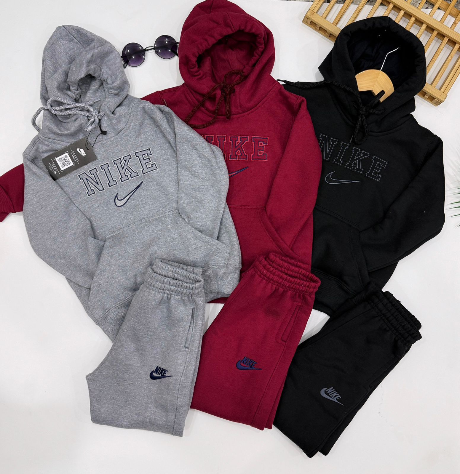 Conjunto de moletom 3 cabos bordado - Nike