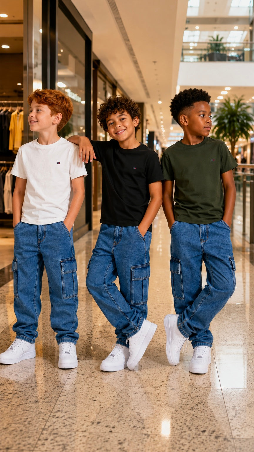 Calça jeans despojada com ajuste interno - Nike