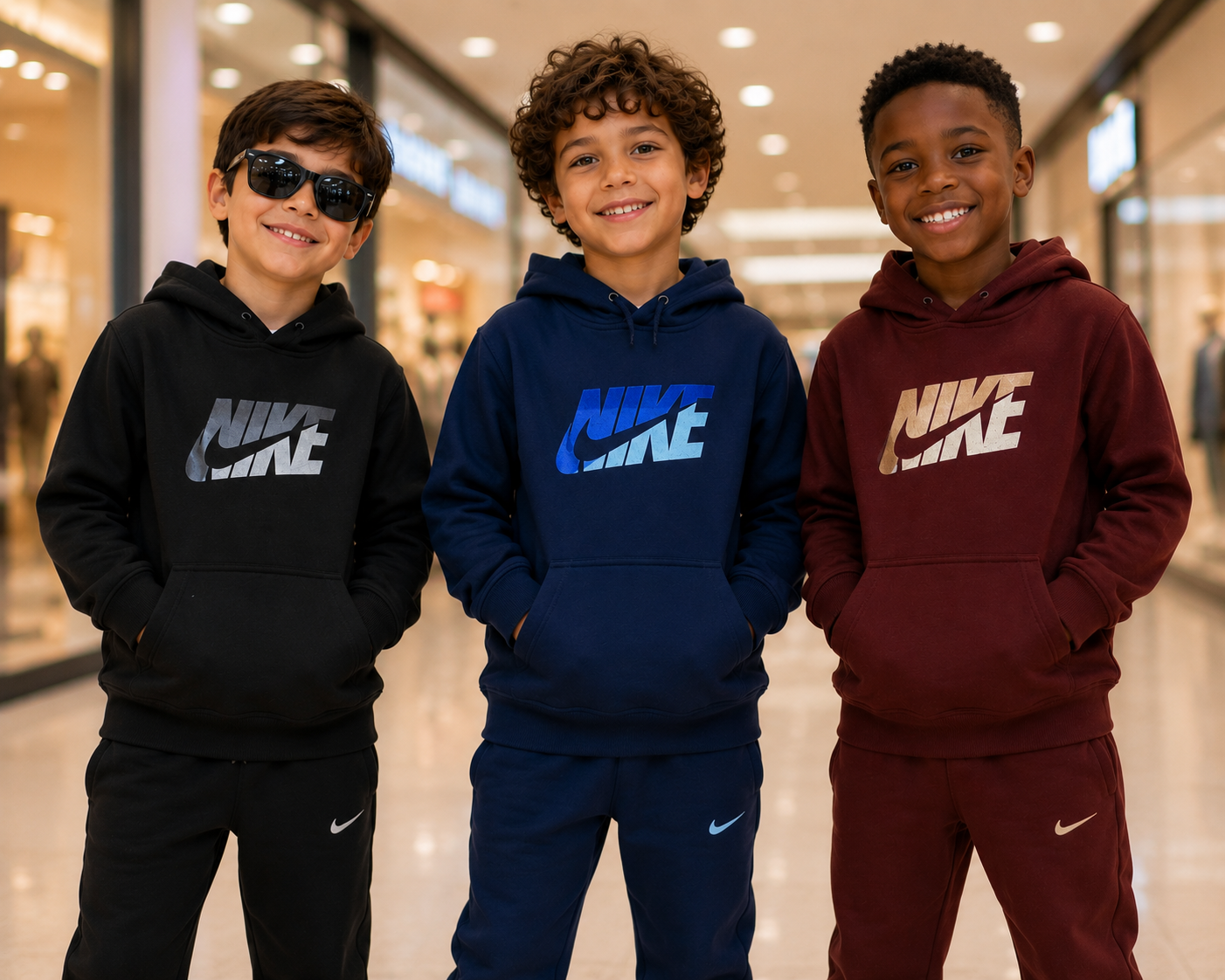 Conjunto de moletom 3 cabos bordado - Nike