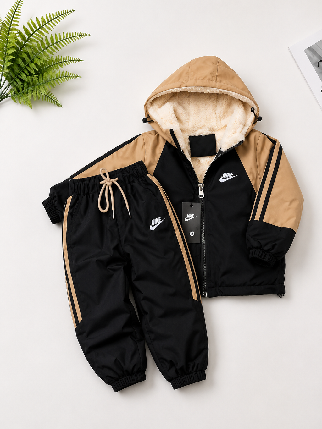 Conjunto de tactel todo peluciado por dentro - Nike