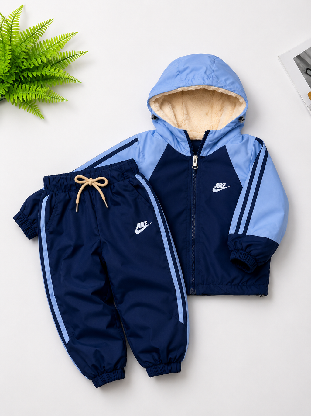 Conjunto de tactel todo peluciado por dentro - Nike