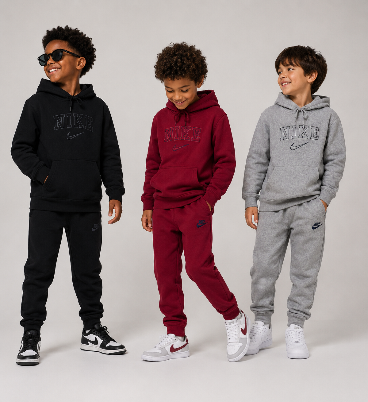 Conjunto de moletom 3 cabos bordado - Nike