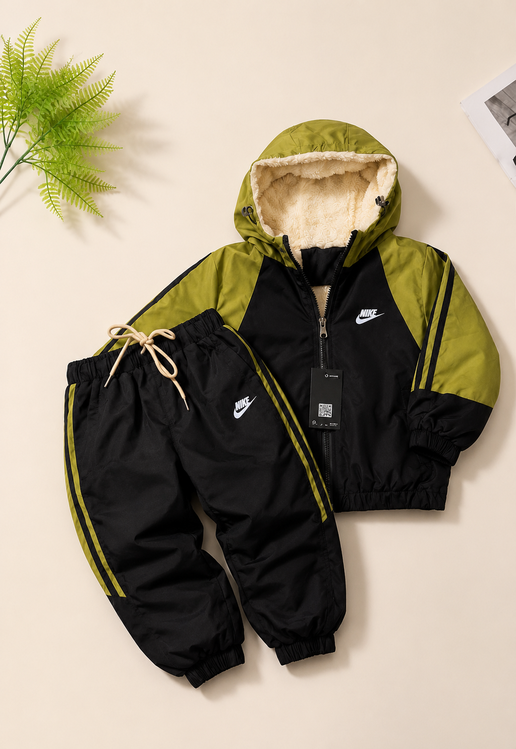 Conjunto de tactel todo peluciado por dentro - Nike