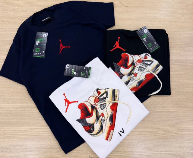 Camiseta suedine bordada na frente e estampada nas costas - Nike x Jordan