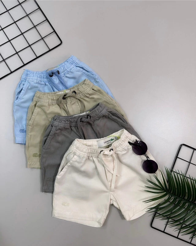 Bermuda de sarja com cordão - Lacoste