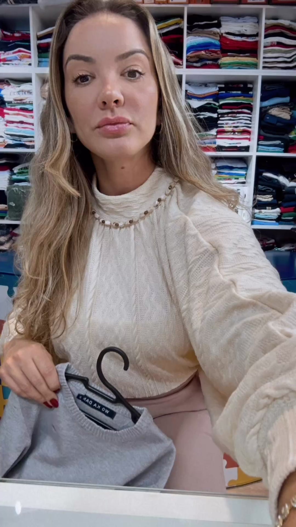 Sueter modal importado com detalhe bordado - Tommy Hilfiger