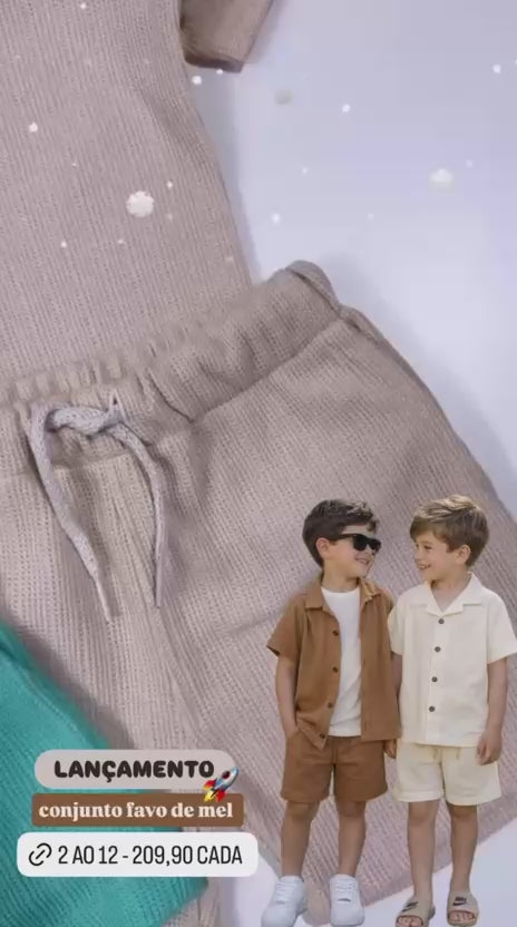 Conjunto mauricinho favo de mel - Zara