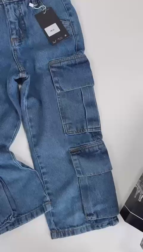 Calça jeans despojada com ajuste interno - Nike
