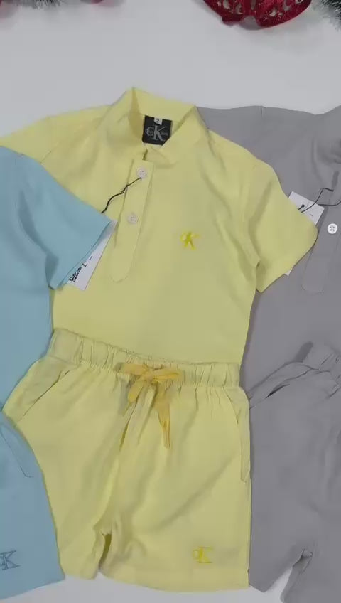 Conjunto mauricinho viscolinho com gola padre - Calvin Klein