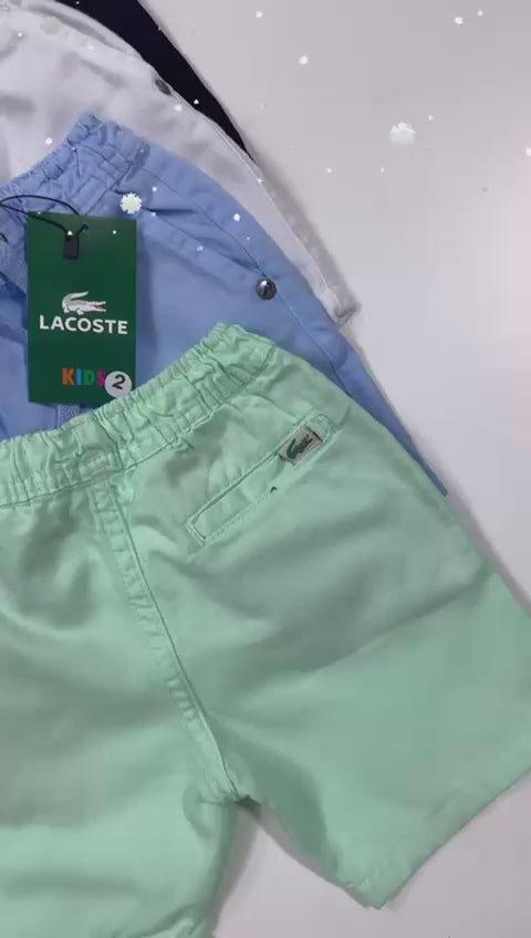 Bermuda de sarja bordada - Lacoste