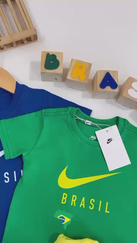 Camiseta algodão com elastano estampada - Nike x Brasil