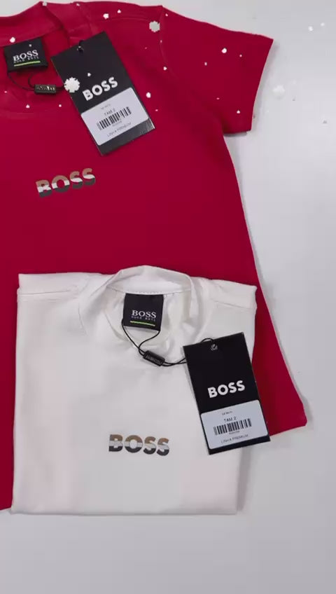 Camiseta algodão com elastano - Boss